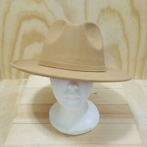 Felt hat Men,Women's size Large , XLarge Two tone tan/red Adjustable